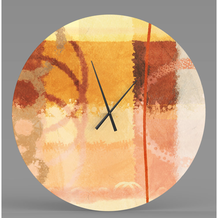 Ebern Designs Metal Wall Clock Wayfair